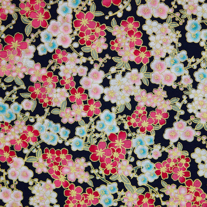 Cotton Metallic - Liberty - Navy (detail)