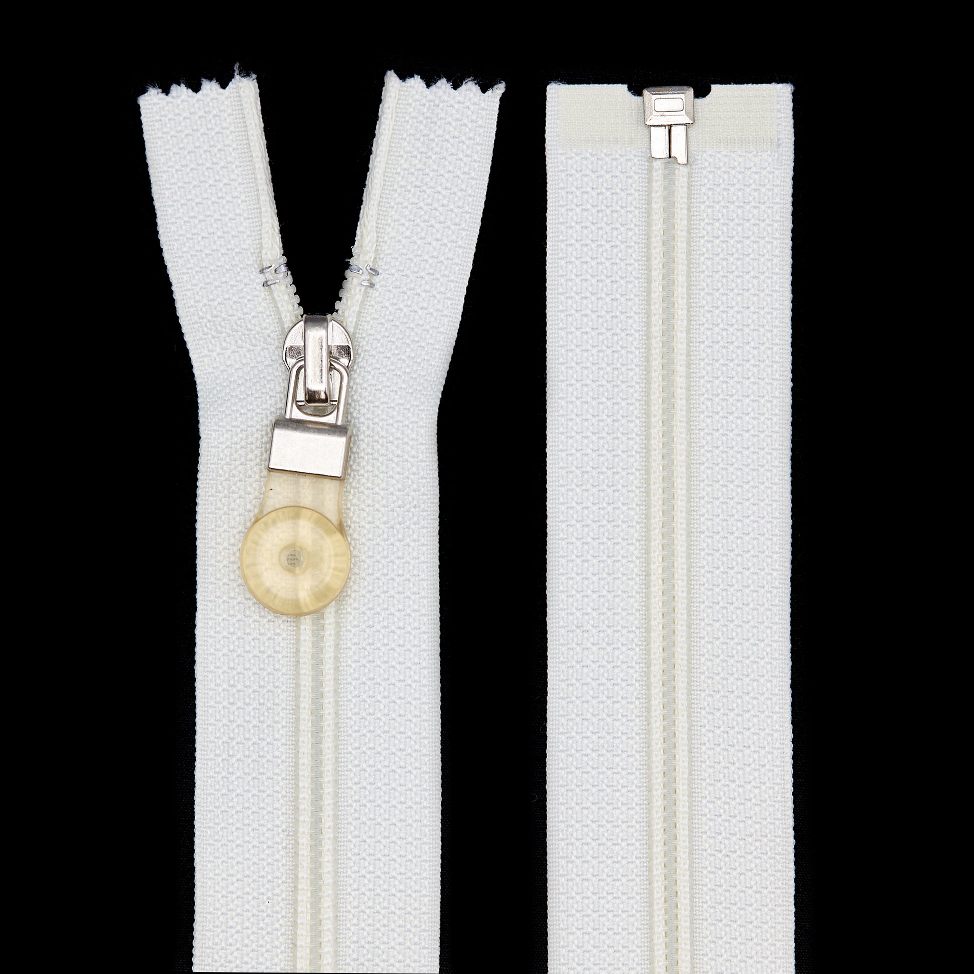 1-Way, Separable - Ivory (Nylon - Rubber Pull)