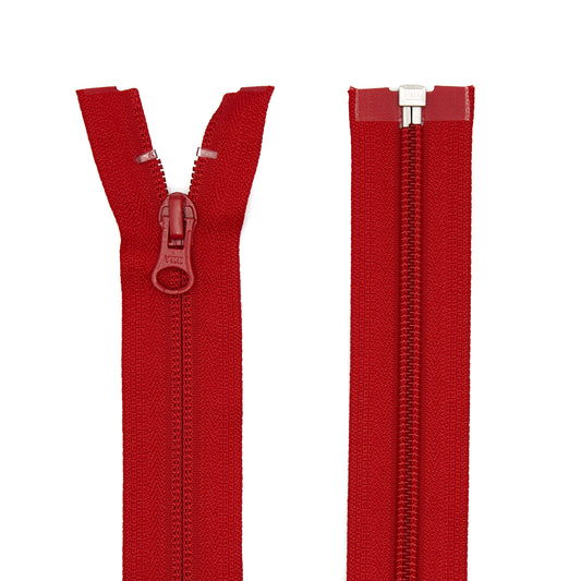 1 Way, Separable - Red (Nylon - Reverse Coil)