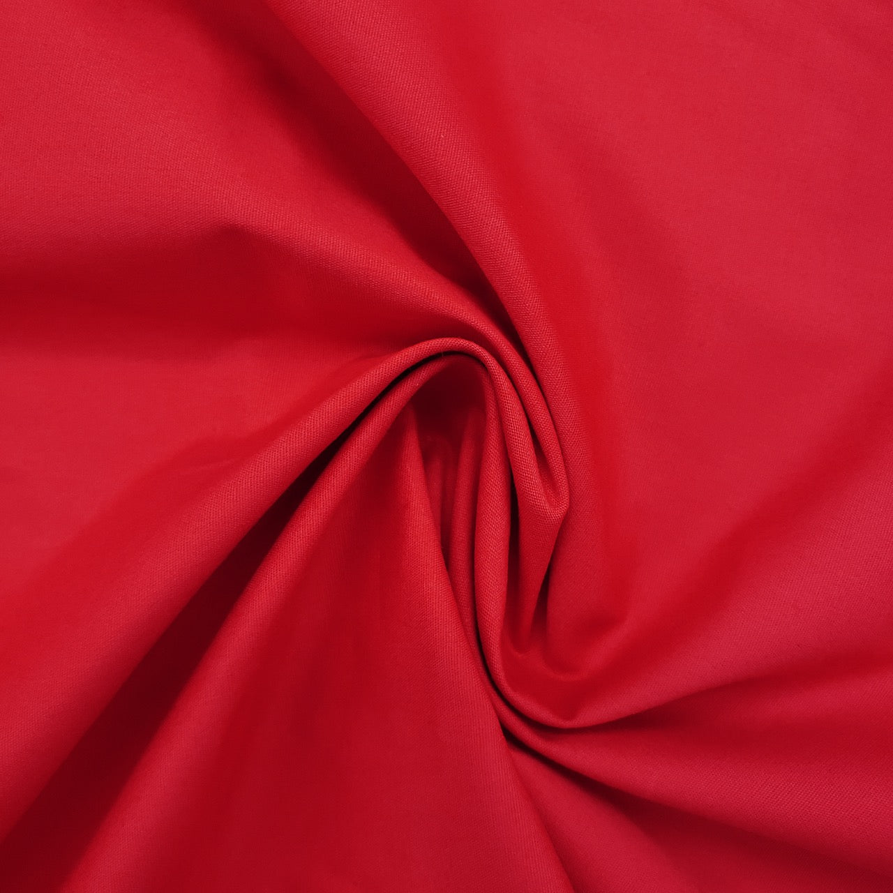 100% Cotton Poplin - Red