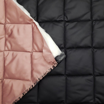 Quilted PrimaSoft™ - 2-Sided, 10oz - Twilight Mauve / Black