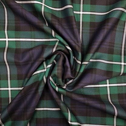 Tartan D - Navy, Green, White