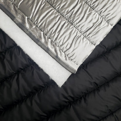 Quilted Holofill™ 2-Sided 13oz - Metallic Silver (black)