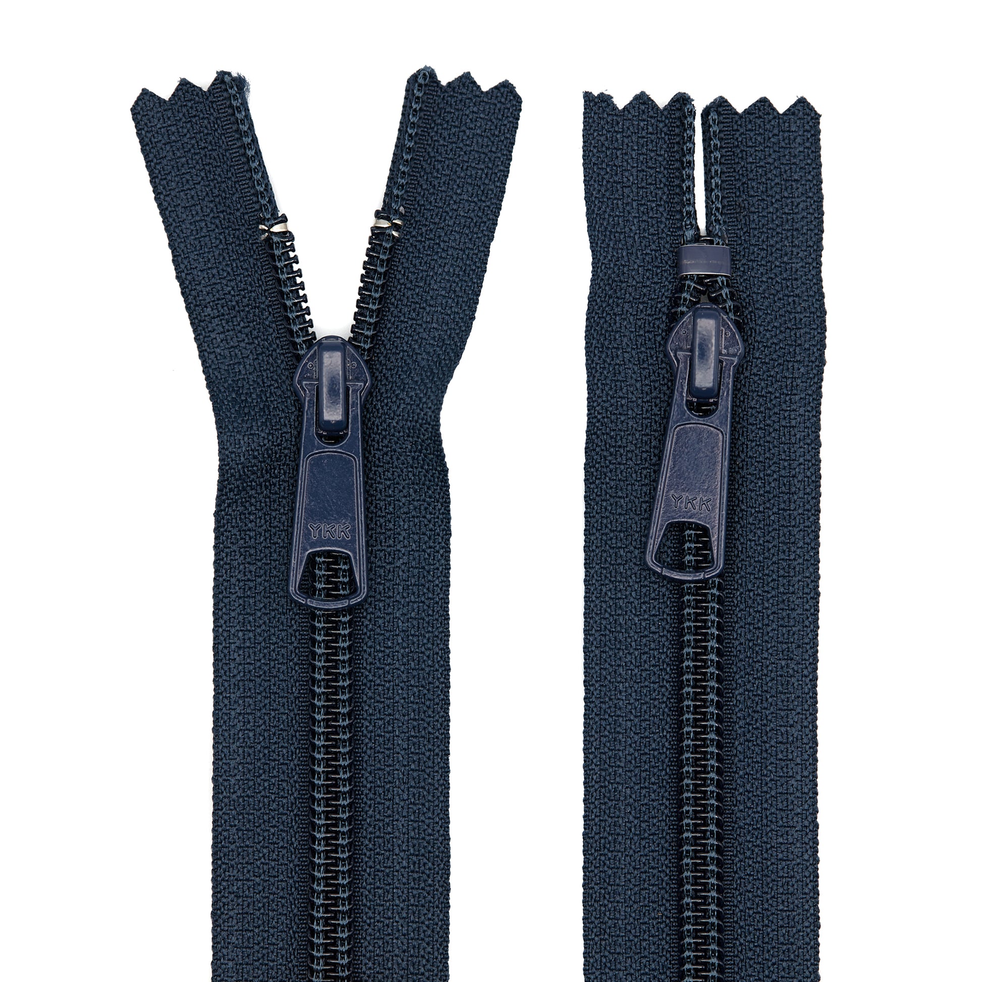 2-Way, Closed End - Navy (Nylon Coil)