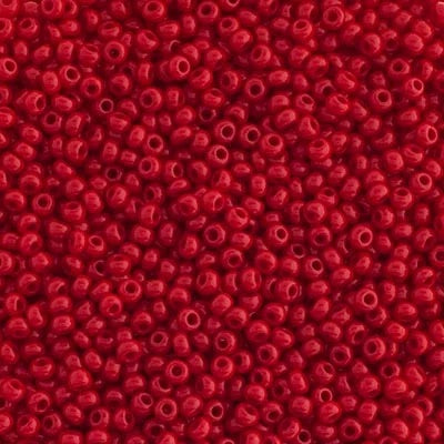 Czech Seed Beads 10/0 - Opaque Red