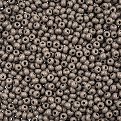 Czech Seed Beads 10/0 - Opaque Grey