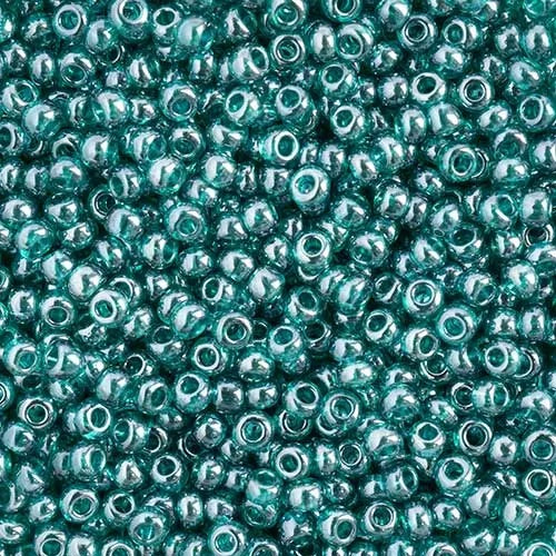 Czech Seed Beads 11/0 - Transparent Teal Luster