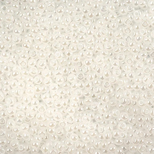 Czech Seed Beads 11/0 - White Pearl Dyed