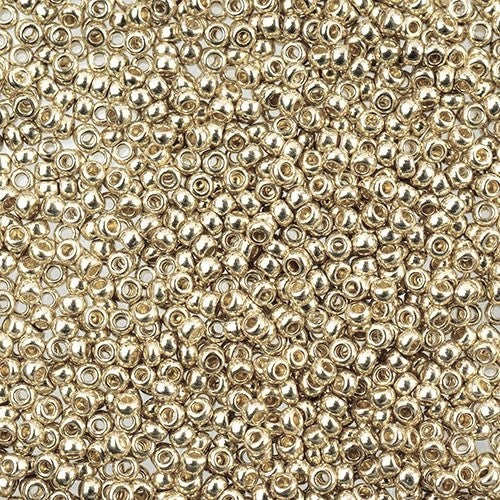 Czech Seed Beads 11/0 - Silver Metallic