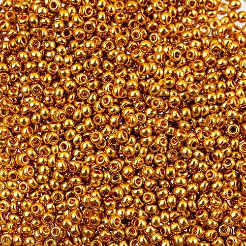 Czech Seed Beads 11/0 - Gold Metallic