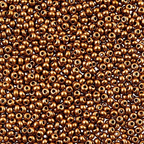 Czech Seed Beads 11/0 - Light Copper Metallic