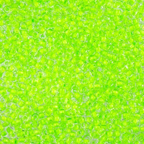 Czech Seed Beads 11/0 - Crystal C/L Vibrant Green