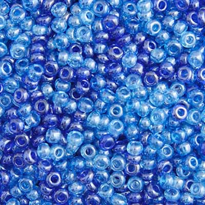 Czech Seed Beads 10/0 - Aqua Mix Luster