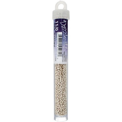 Czech Seed Beads 11/0 - Silver (Metallic) - vial