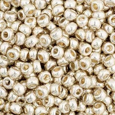 Czech Seed Beads 11/0 - Silver (Metallic)