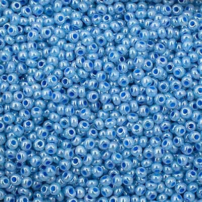 Czech Seed Beads 11/0 - Pale Blue Dyed Pearl