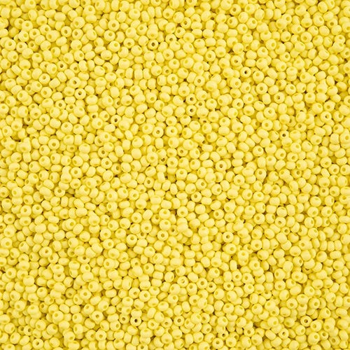 Czech Seed Beads 11/0 - Permalux - Dyed Chalk Light Yellow Matte