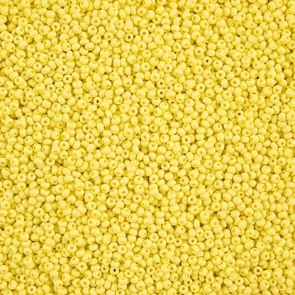 Czech Seed Beads 11/0 - Permalux - Dyed Chalk Light Yellow Matte