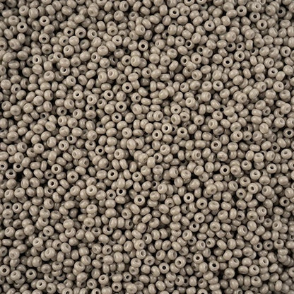 Czech Seed Beads 11/0 - Grey Chalk Dyed (Sol Gel)