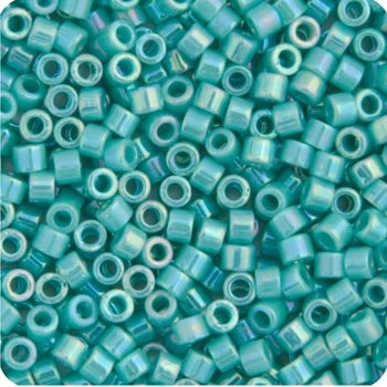 Miyuki Delica Beads 11/0 - Turquoise Opaque AB