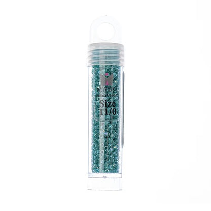 Miyuki Delica Beads 11/0 - Turquoise Opaque AB (vial)