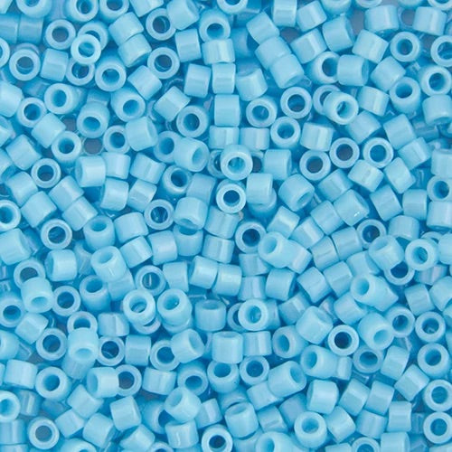 Miyuki Delica Beads 11/0 - Light Blue Opaque AB