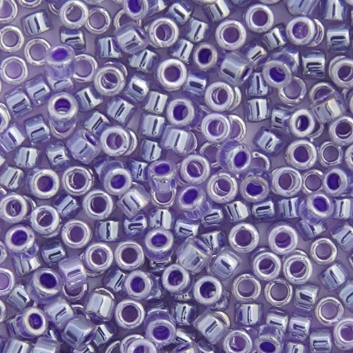 Miyuki Delica Beads 11/0 - Crystal Violet Ceylon Lined Dyed