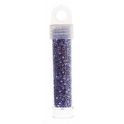 Miyuki Delica Beads 11/0 - Crystal Violet Ceylon Lined Dyed (vial)