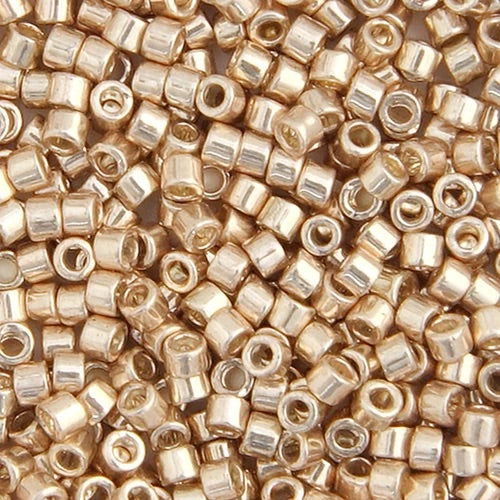 Miyuki Delica Beads 11/0 - Champagne Opaque Galvanized Dyed