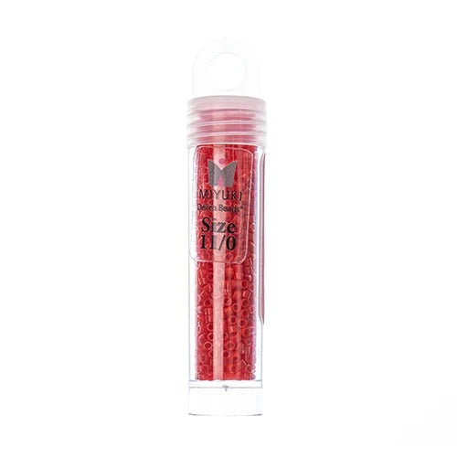 Miyuki Delica Beads 11/0 - Red Vermillion (vial)