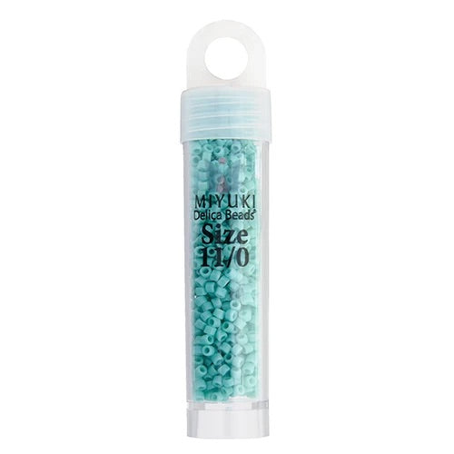 Miyuki Delica Beads 11/0 - Turquoise Sea Opal Opaque (vial)