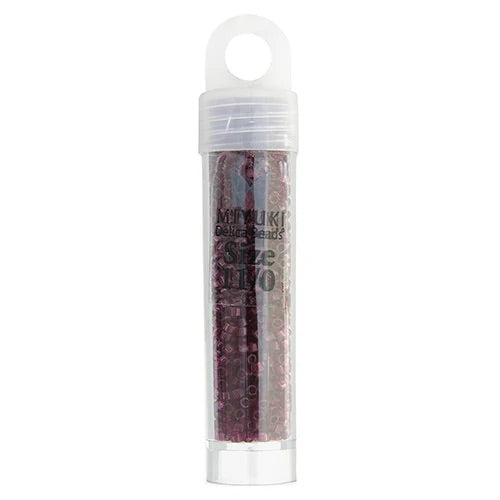 Miyuki Delica Beads 11/0 - Red Wine Transparent Dyed (vial)