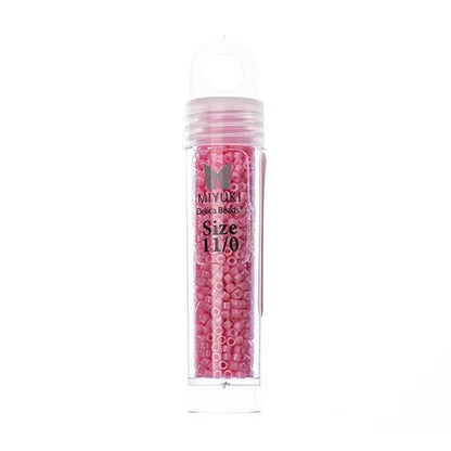 Miyuki Delica Beads 11/0 - Pink Carnation Opaque Dyed (vial)