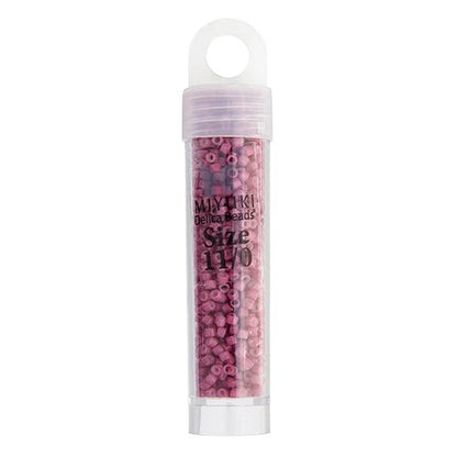 Miyuki Delica Beads 11/0 - Antique Rose Opaque Dyed (vial)