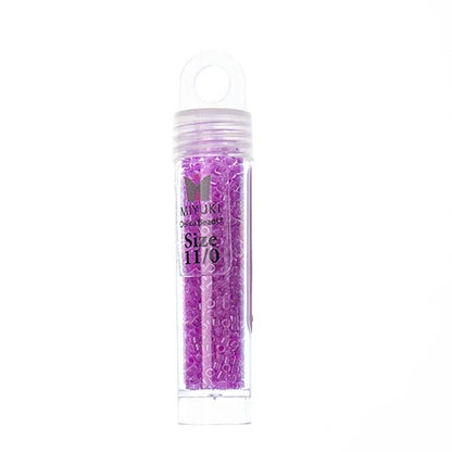 Miyuki Delica Beads 11/0 - Plum Crazy Luminous Neon Colour (vial)