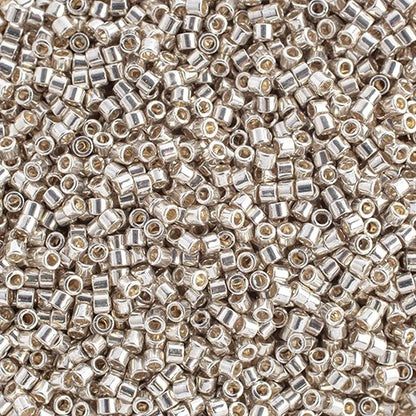 Miyuki Delica Beads 10/0 - Silver Galvanized