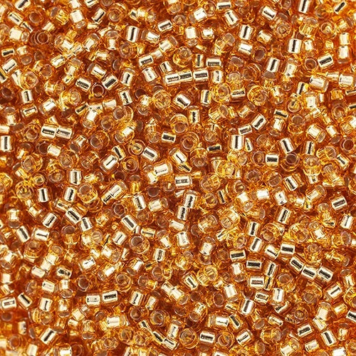 Miyuki Delica Beads 10/0 - Gold Silver Lined