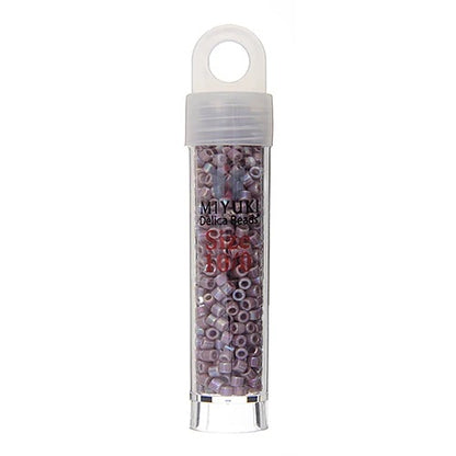 Miyuki Delica Beads 10/0 - Lilac Opaque AB (vial)