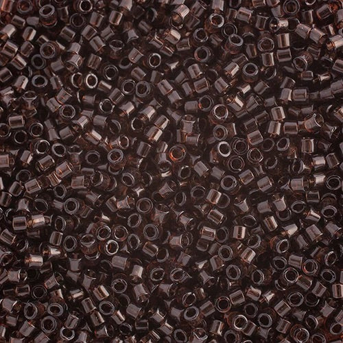 Miyuki Delica Beads 10/0 - Dark Brown Transparent