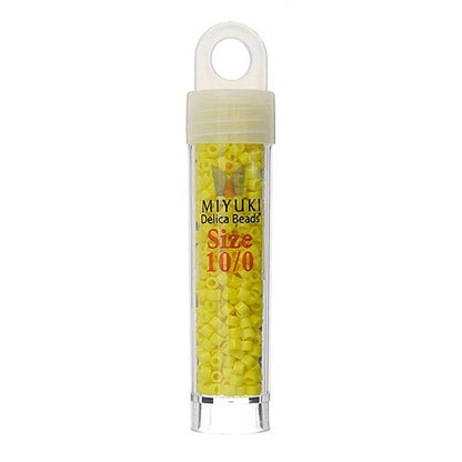 Miyuki Delica Beads 10/0 - Yellow Opaque (vial)