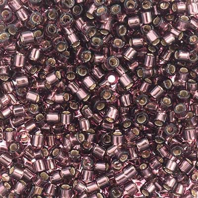 Miyuki Delica Beads 10/0 - Mauve Silver Lined