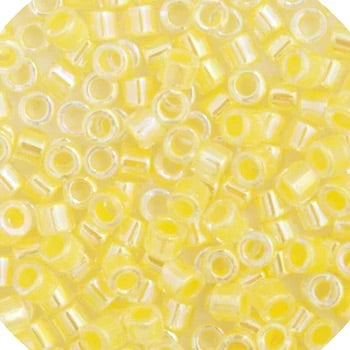 Miyuki Delica Beads 11/0 - Pale Yellow Lined Dyed