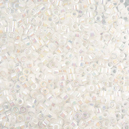 Miyuki Delica Beads 11/0 - White Pearl AB