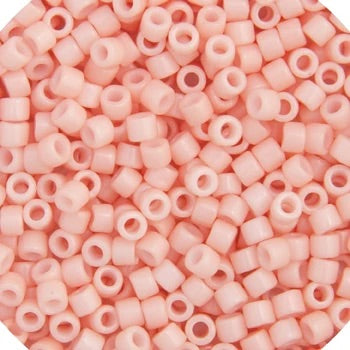 Miyuki Delica Beads 11/0 - Salmon Pink Opaque Glazed Luster