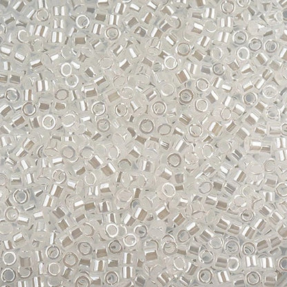 Miyuki Delica Beads 11/0 - Crystal White Ceylon