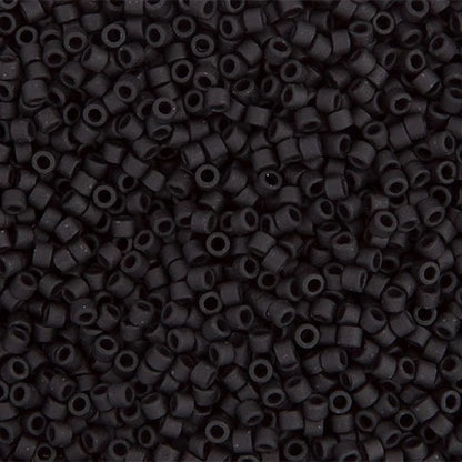 Miyuki Delica Beads 11/0 - Black Matte