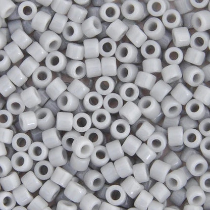 Miyuki Delica Beads 11/0 - Grey Ghost Opaque