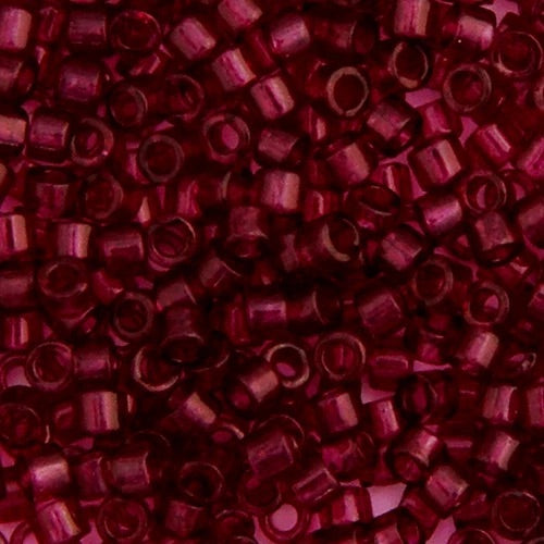 Miyuki Delica Beads 11/0 - Red Wine Transparent Dyed