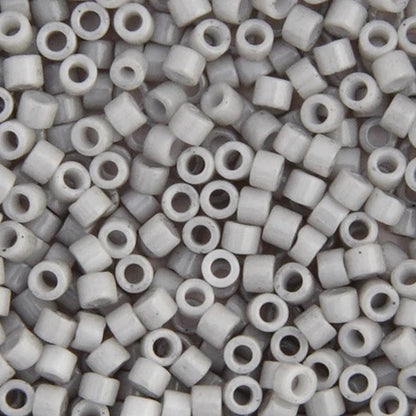 Miyuki Delica Beads 11/0 - Light Grey Smoke Opaque