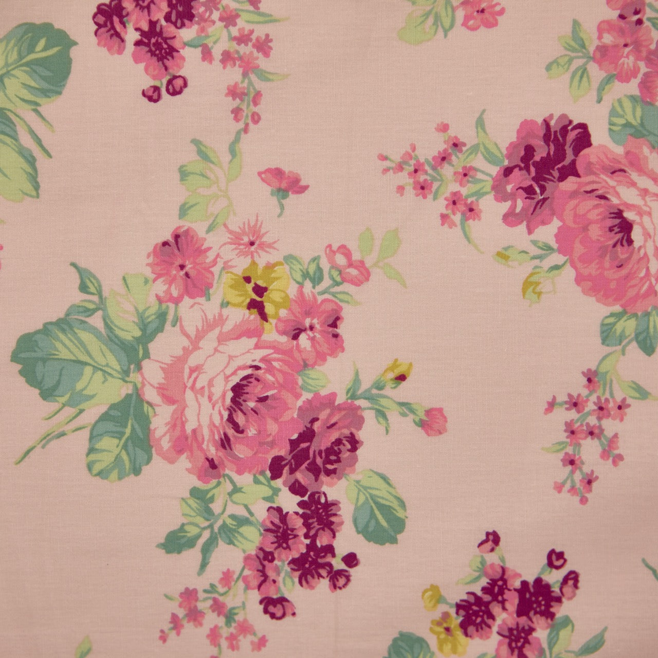 Cotton Floral - Vintage Rose #3 - Pink (detail)